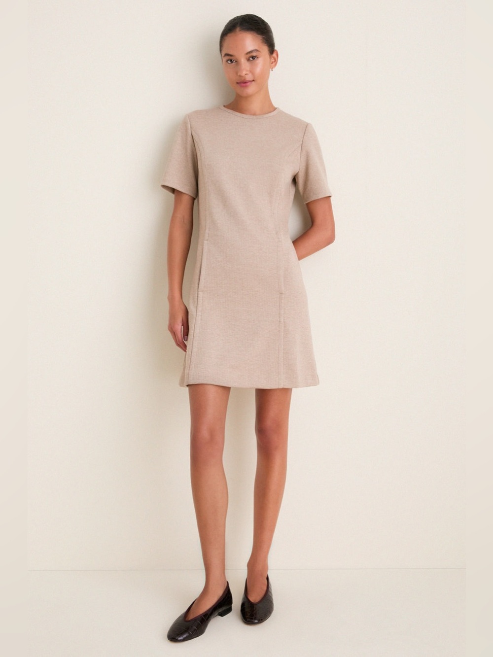 Tuckernuck Tan Knit Haverford Mini Dress Size XS